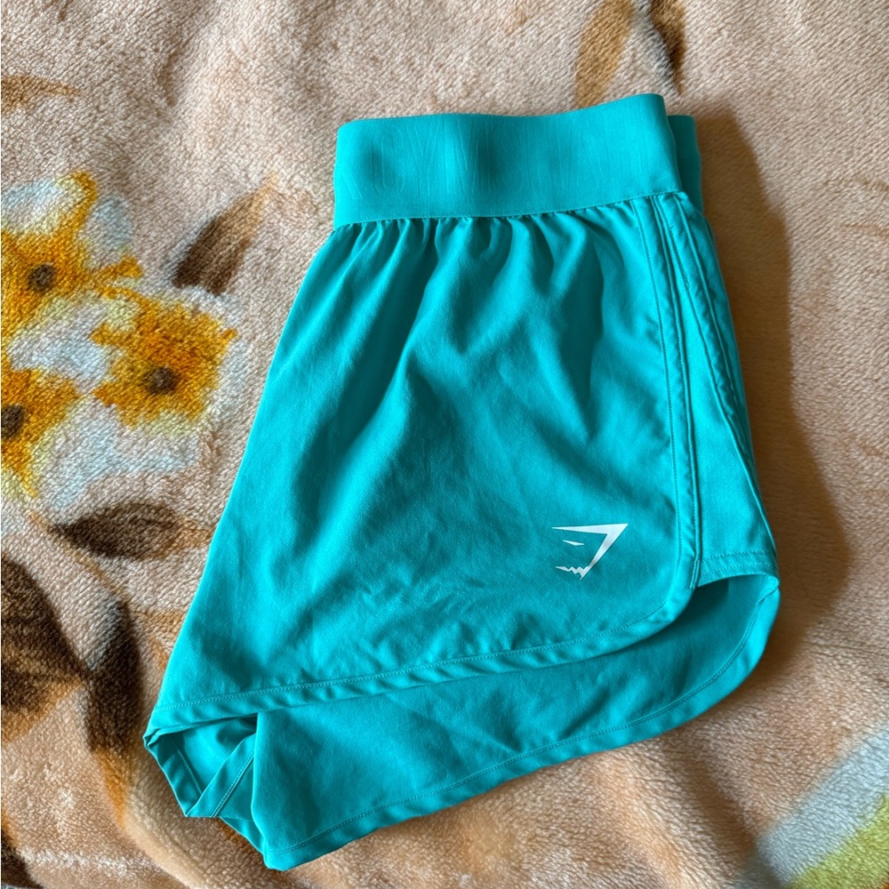 Gymshark Teal Athletic Running Shorts